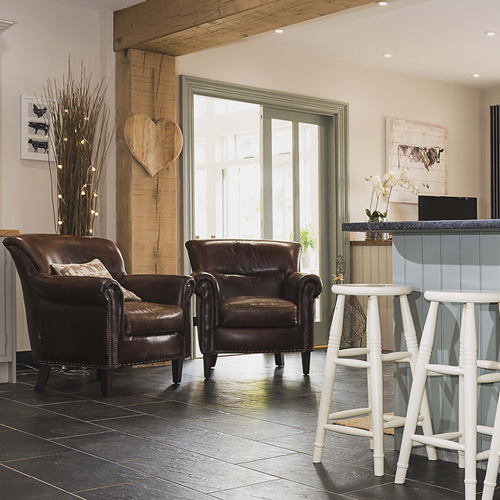 Client Project Kitchen Green and Cream 2