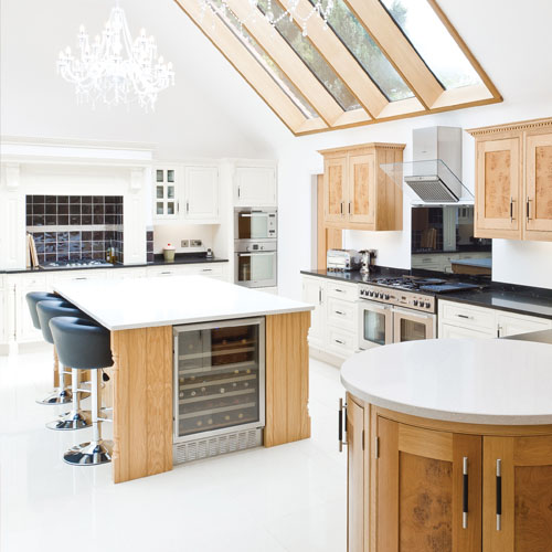 Grantham Kitchen with skylights